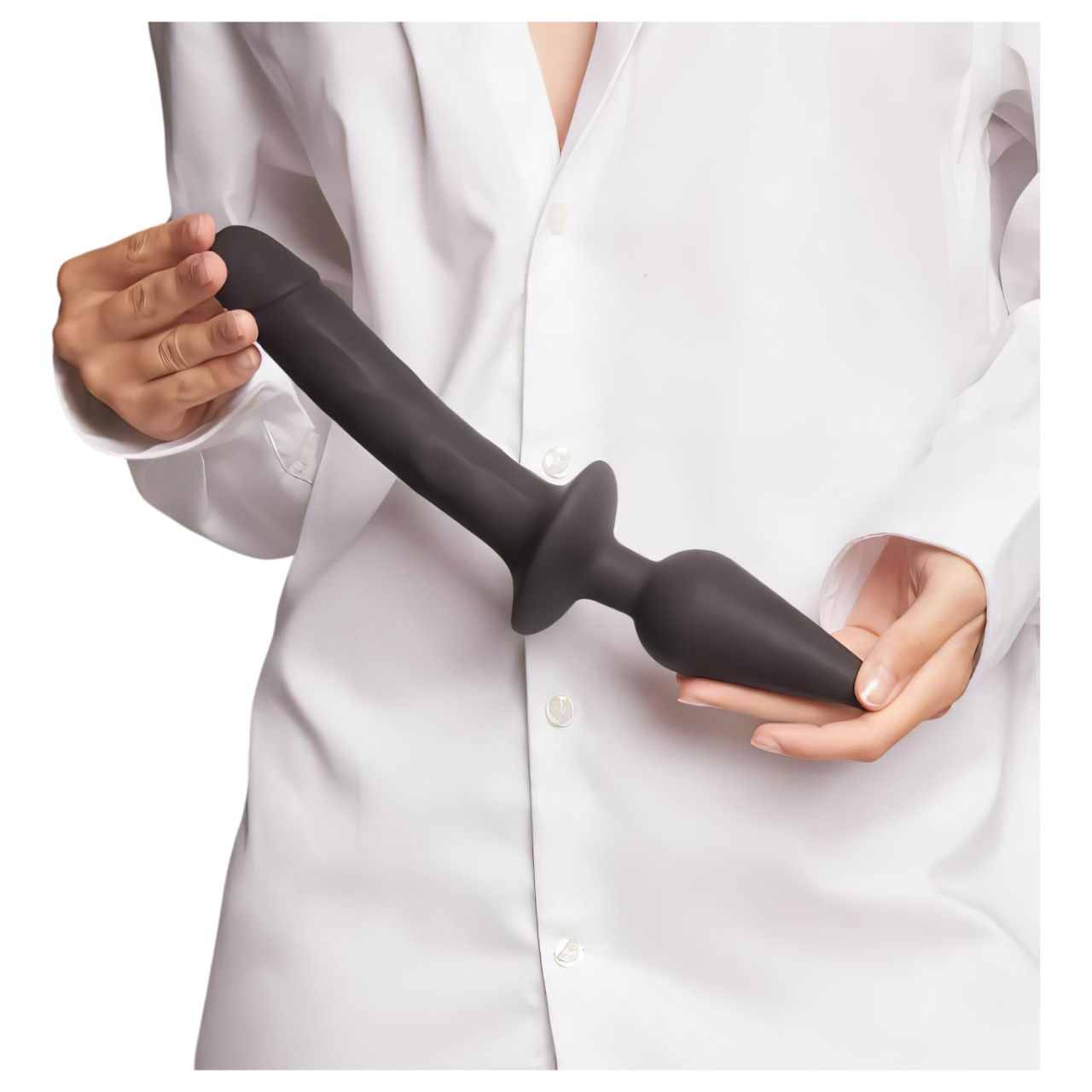 / Strap-on-me Swith Realistic XXL - 2in1 szilikon dildó (fekete) / Strap-on-me Swith Realistic XXL - 2in1 szilikon dildó (fekete)