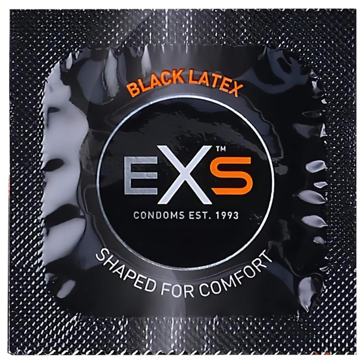 EXS Black - latex óvszer - fekete (100 db)