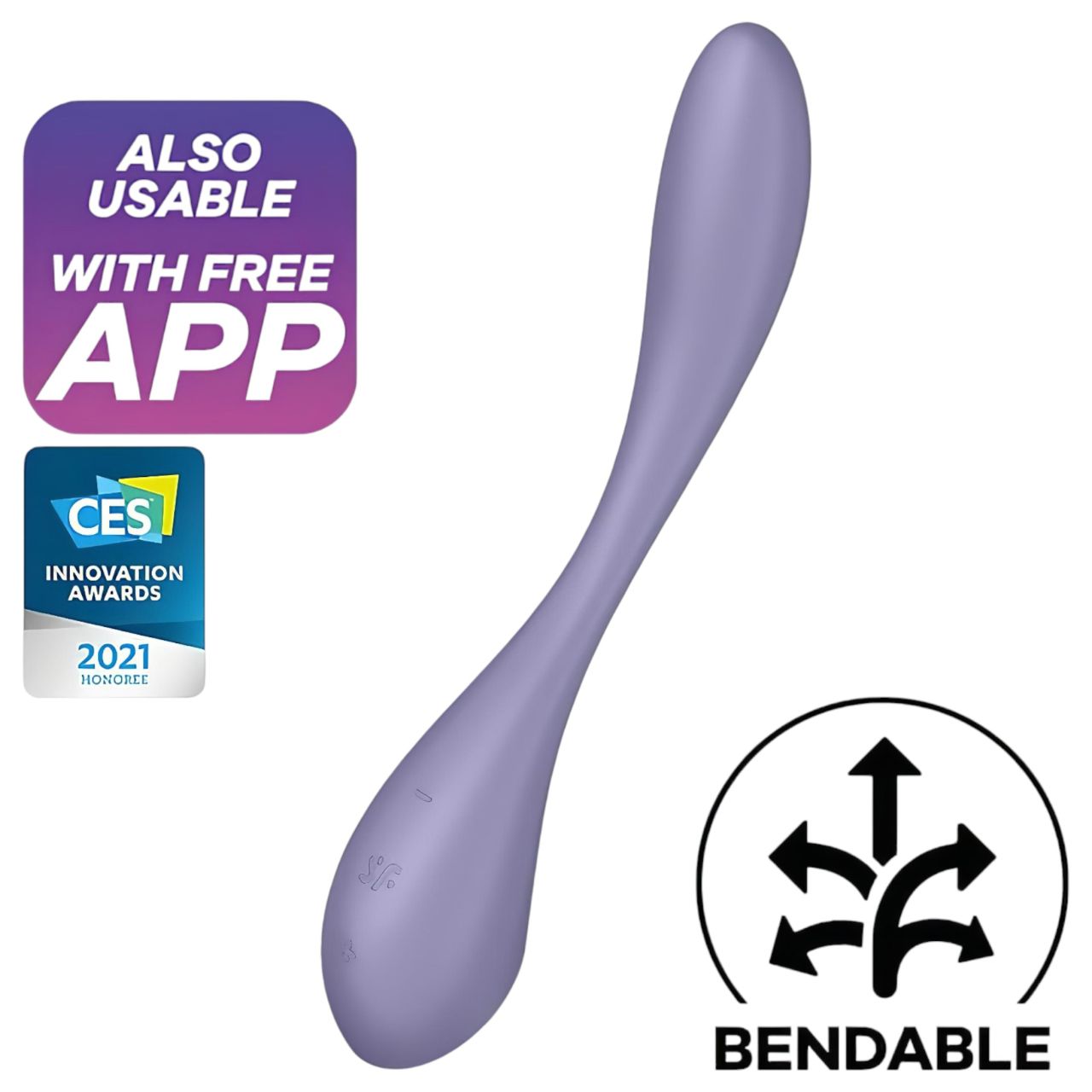 Satisfyer G-spot Flex 5 - okos G-pont vibrátor (lila) Satisfyer G-spot Flex 5 - okos G-pont vibrátor (lila)