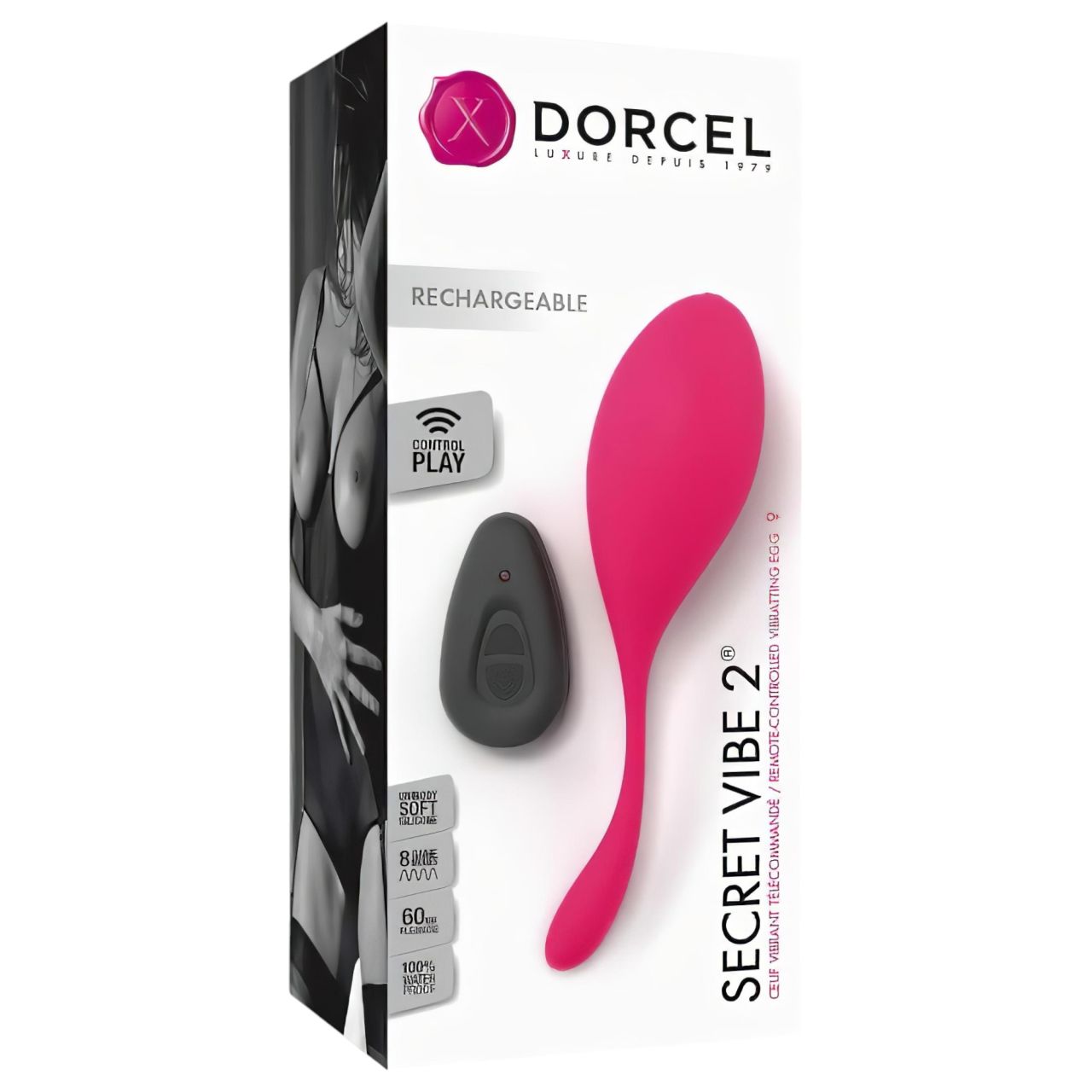 Dorcel Secret Vibe 2 - vibrációs tojás (pink) Dorcel Secret Vibe 2 - vibrációs tojás (pink)