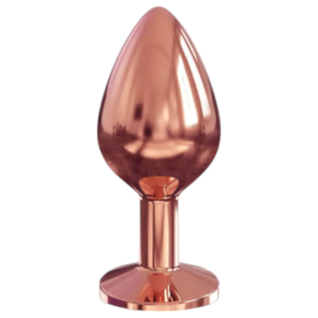 Dorcel Diamond Plug M - alumínium anál dildó - közepes (rózsaarany)