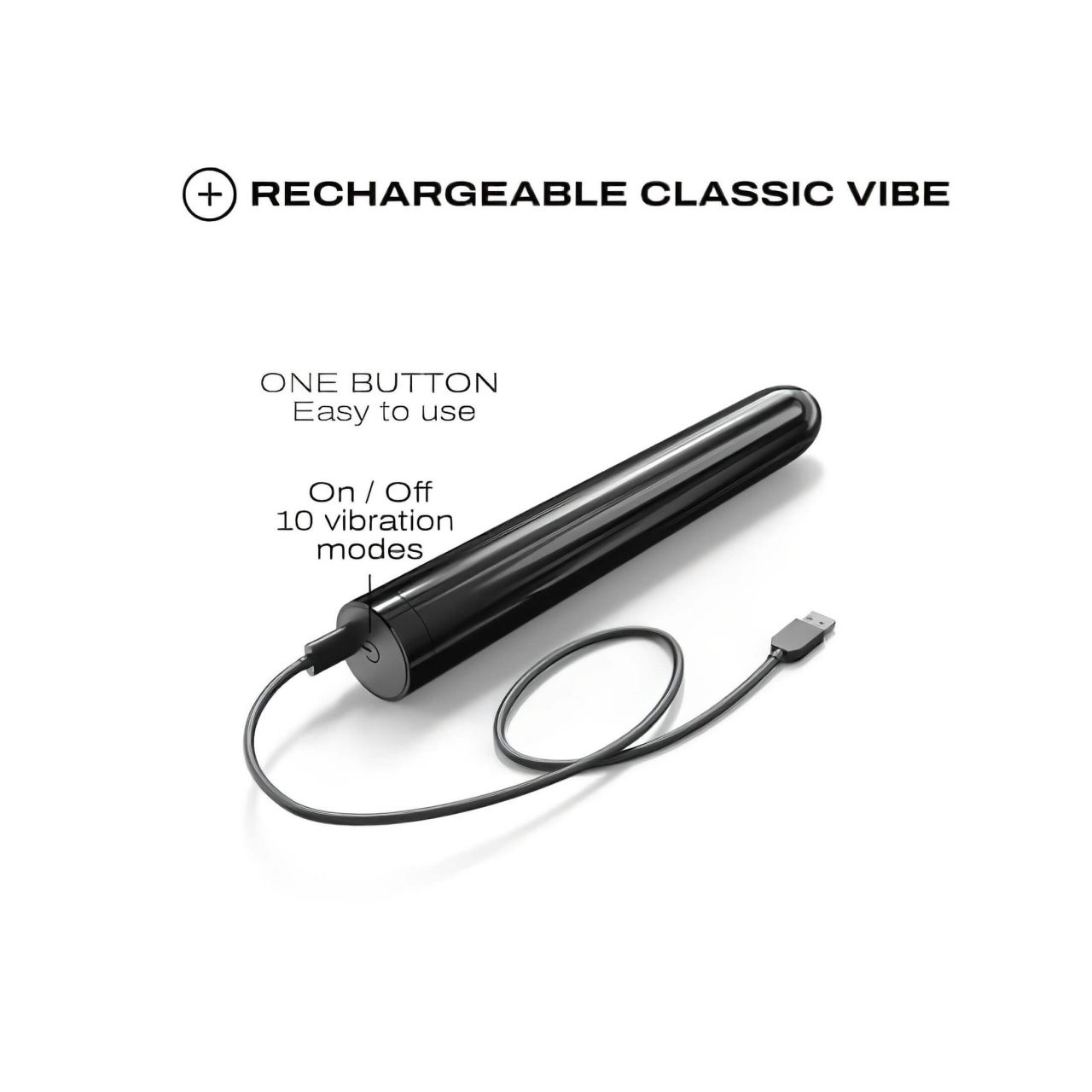 Dorcel Black Muse 2.0 - akkus rúdvibrátor (fekete) Dorcel Black Muse 2.0 - akkus rúdvibrátor (fekete)