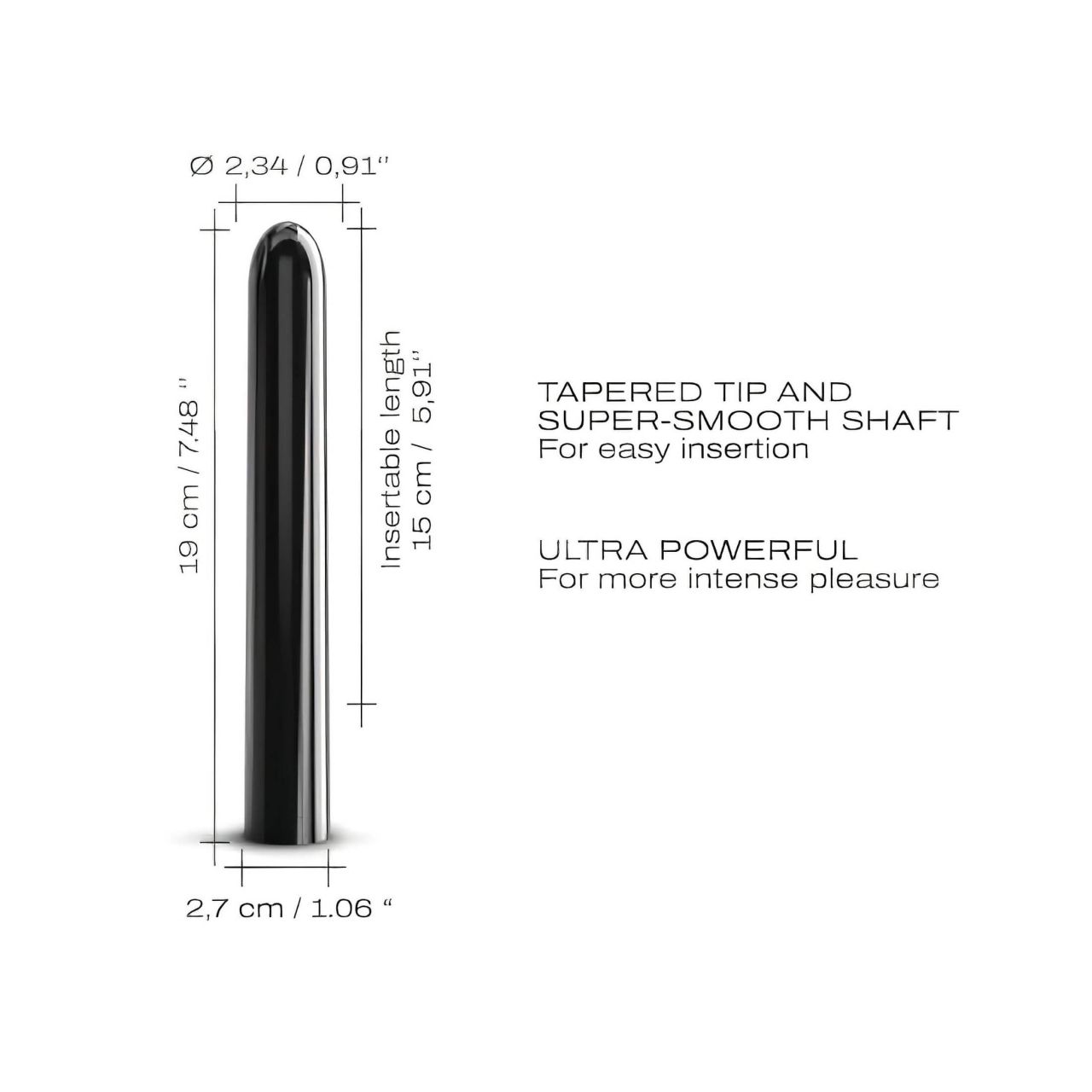 Dorcel Black Muse 2.0 - akkus rúdvibrátor (fekete) Dorcel Black Muse 2.0 - akkus rúdvibrátor (fekete)