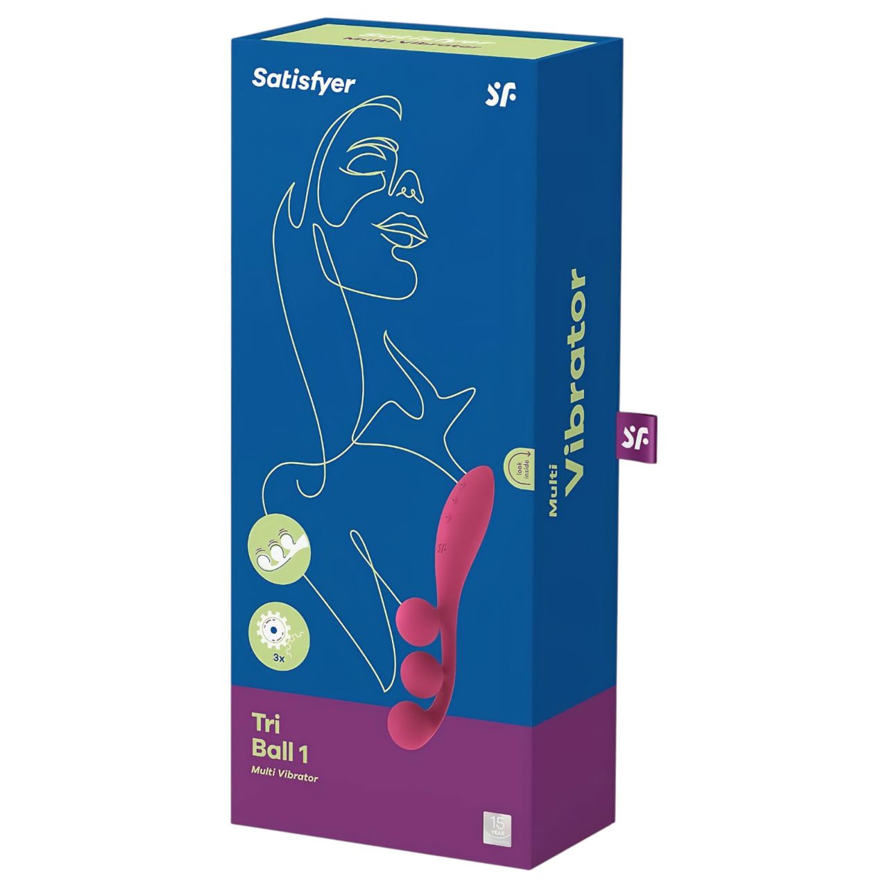Satisfyer Tri Ball 1 - akkus, multifunkciós vibrátor (piros) Satisfyer Tri Ball 1 - akkus, multifunkciós vibrátor (piros)