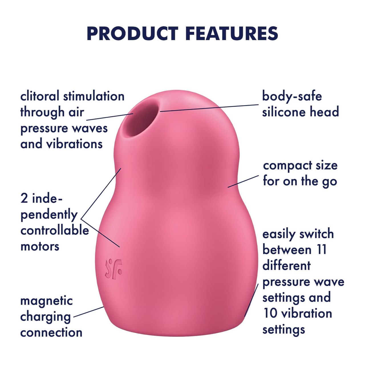 Satisfyer Pro To Go 1 - akkus, léghullámos csiklóizgató (piros) Satisfyer Pro To Go 1 - akkus, léghullámos csiklóizgató (piros)