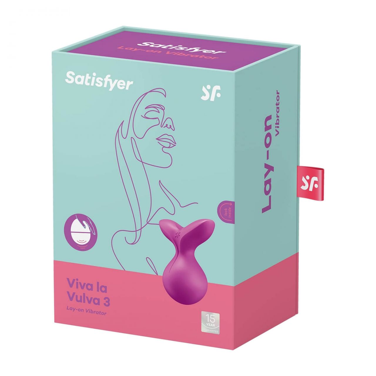 Satisfyer Viva la Vulva 3 - akkus, vízálló csiklóvibrátor (viola)