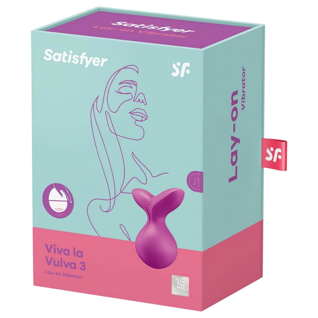 / Satisfyer Viva la Vulva 3 - akkus, vízálló csiklóvibrátor (viola)