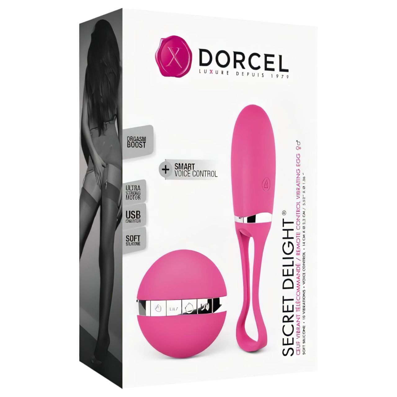 Dorcel Secret Delight - akkus, rádiós vibrotojás (pink)