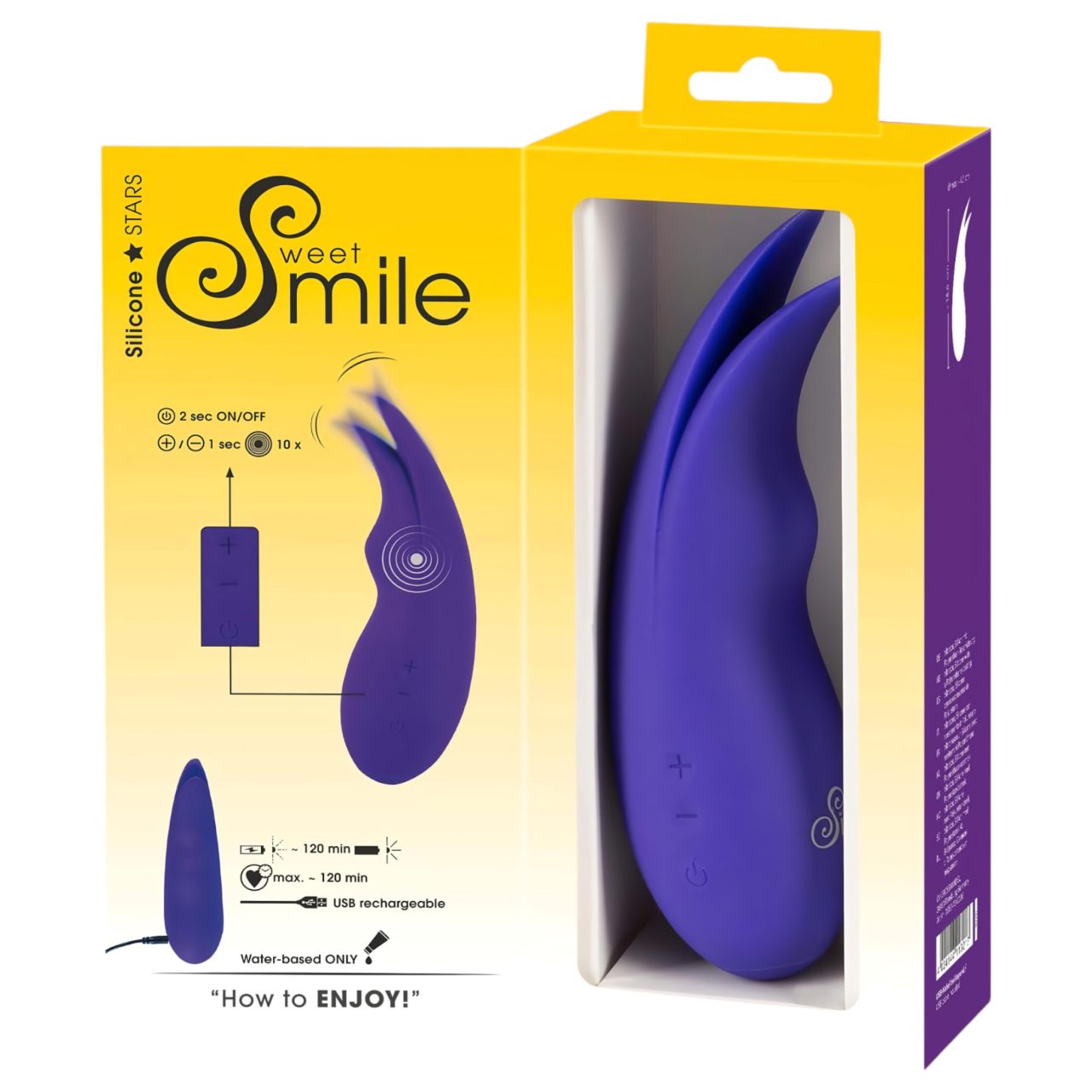 SMILE Multi - akkus, extra erős csiklóvibrátor (lila)