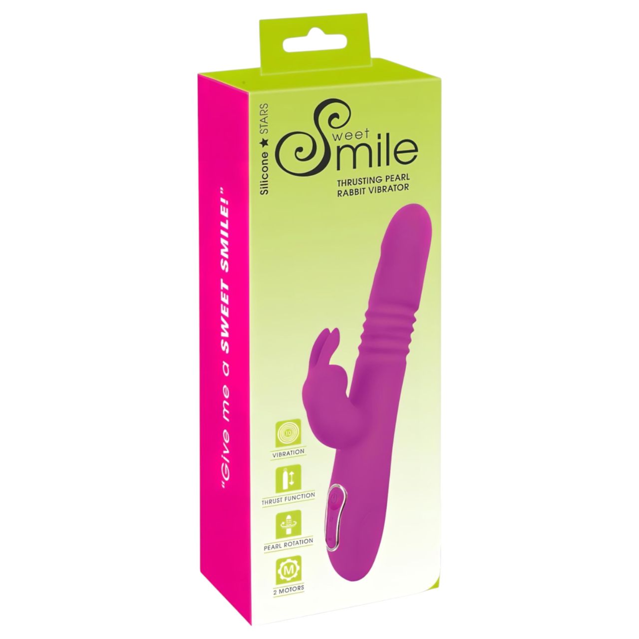 SMILE Rabbit - akkus, csiklókaros lökő-forgó vibrátor (pink) SMILE Rabbit - akkus, csiklókaros lökő-forgó vibrátor (pink)