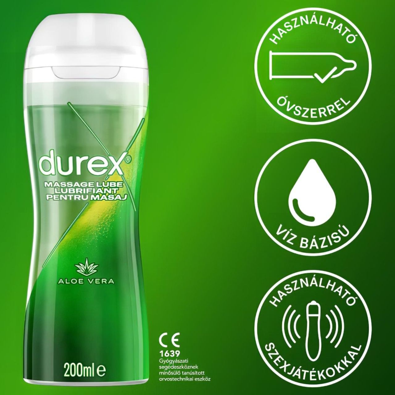 Durex Play 2in1 masszázsolaj - Aloe Vera (200ml) Durex Play 2in1 masszázsolaj - Aloe Vera (200ml)