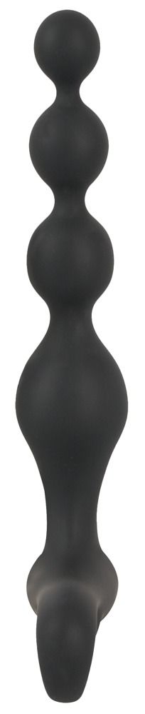 Black Velvet - akkus, vízálló, gyöngyös anál vibrátor (fekete)