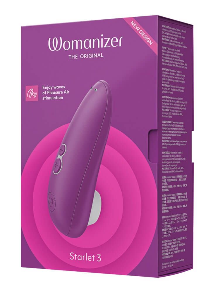 Womanizer Starlet 3 - akkus, léghullámos csiklóizgató (lila)