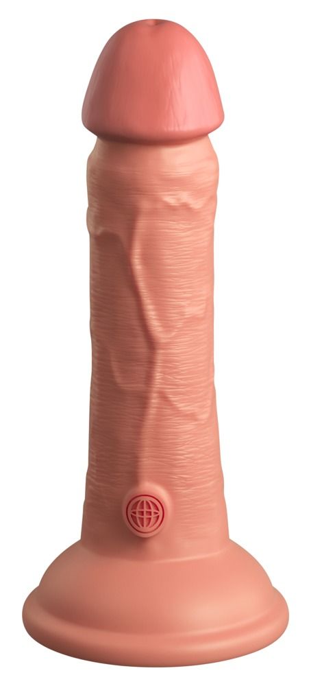 King Cock Elite 6 - tapadótalpas, élethű dildó (15cm) - natúr