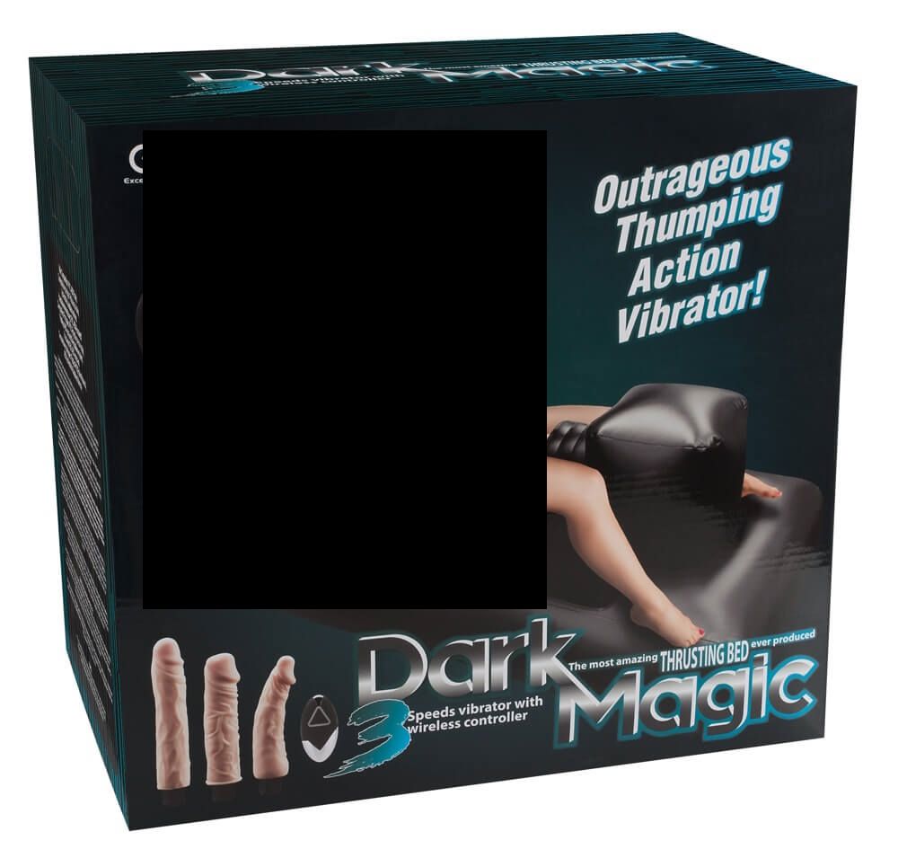 Dark Magic - elemes szex-gép ággyal (fekete)