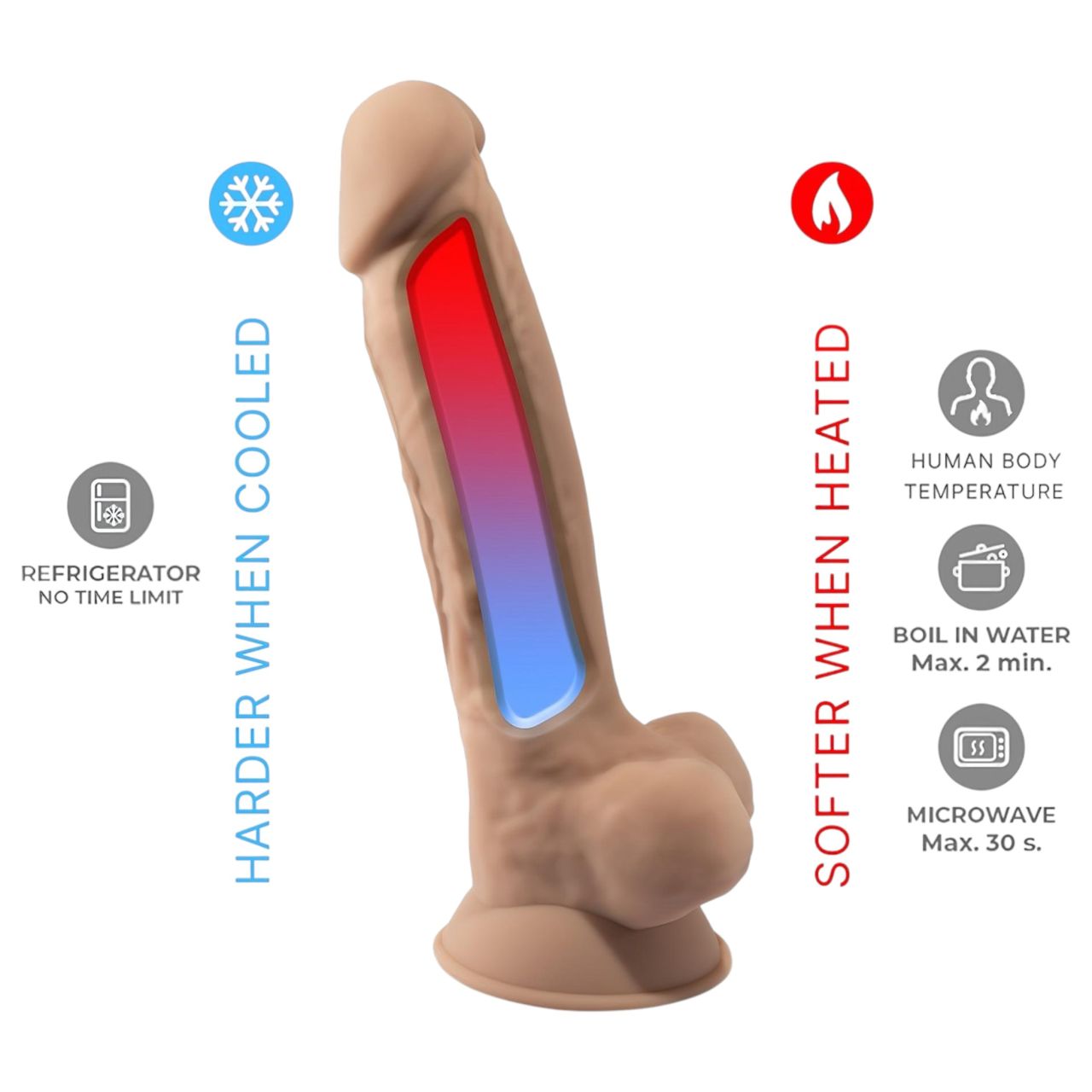 Silexd 7 - tapadókorongos dildó - 17,5cm (natúr) Silexd 7 - tapadókorongos dildó - 17,5cm (natúr)