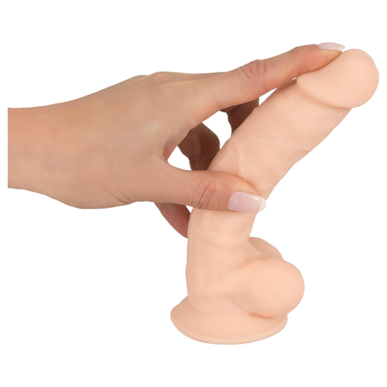 Silexd 7 - tapadókorongos dildó - 17,5cm (natúr) Silexd 7 - tapadókorongos dildó - 17,5cm (natúr)