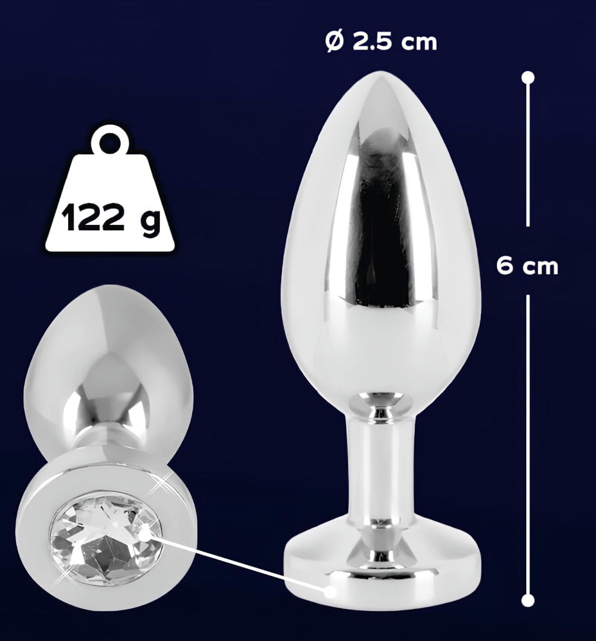 You2Toys - Sextreme - acél análkúp (2,4cm)