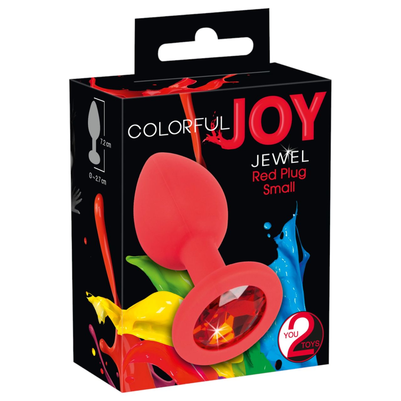 Colorful JOY - szilikon anál plug - kicsi (piros) Colorful JOY - szilikon anál plug - kicsi (piros)