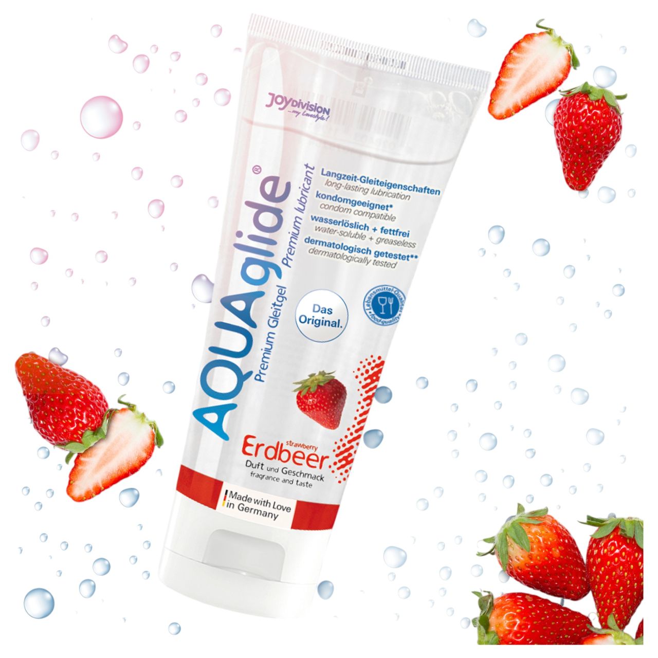 AQUAglide - vízbázisú síkosító - eper (100ml) AQUAglide - vízbázisú síkosító - eper (100ml)