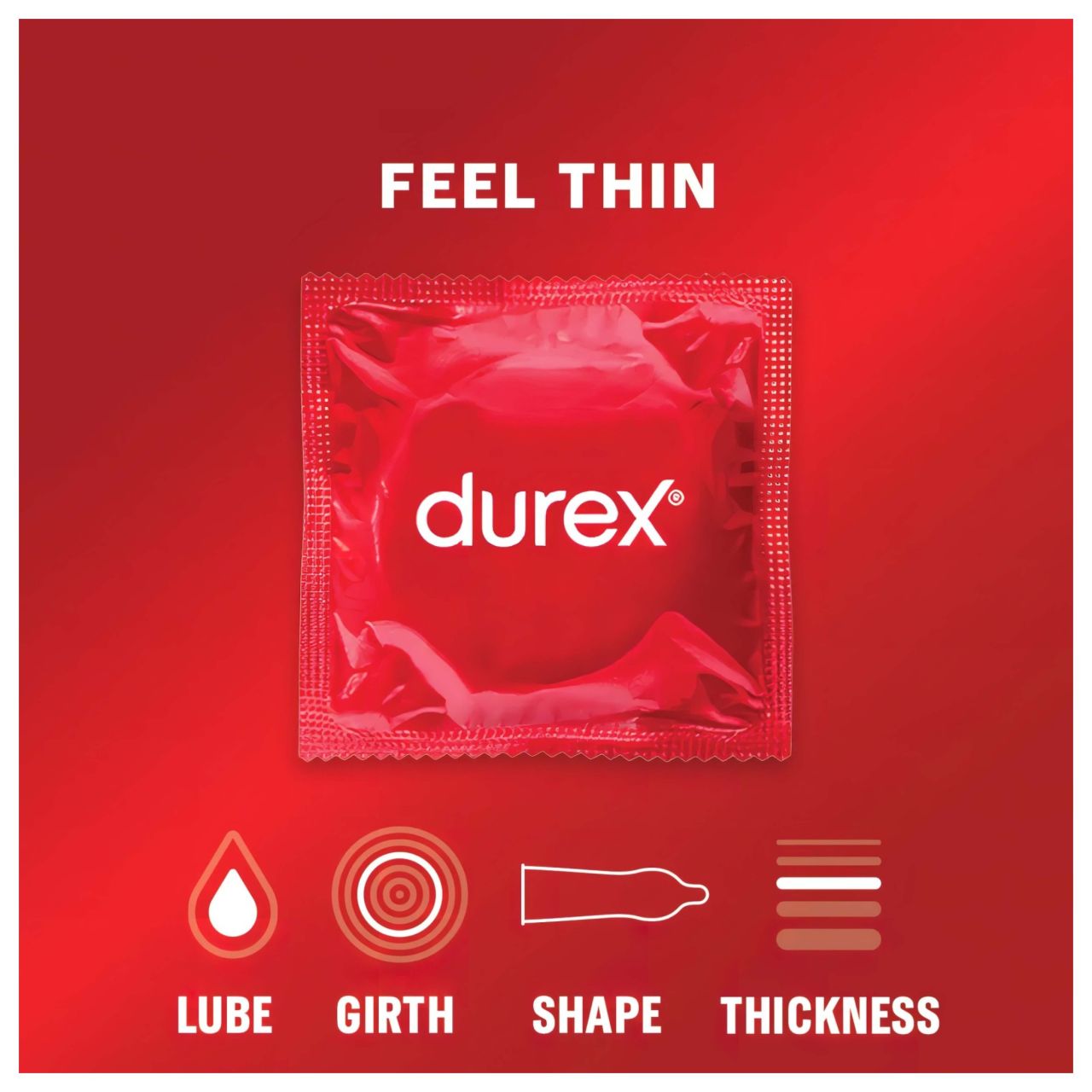Durex Feel Thin - élethű érzés óvszer (3 db)