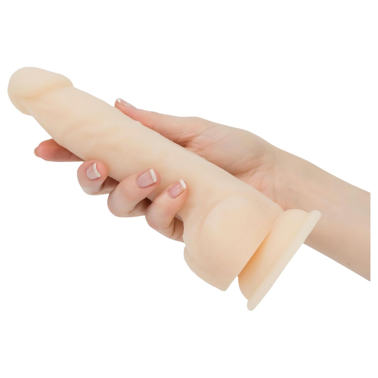 Naked Addiction Thrusting 9 - rádiós, lökő vibrátor - natúr (23cm)