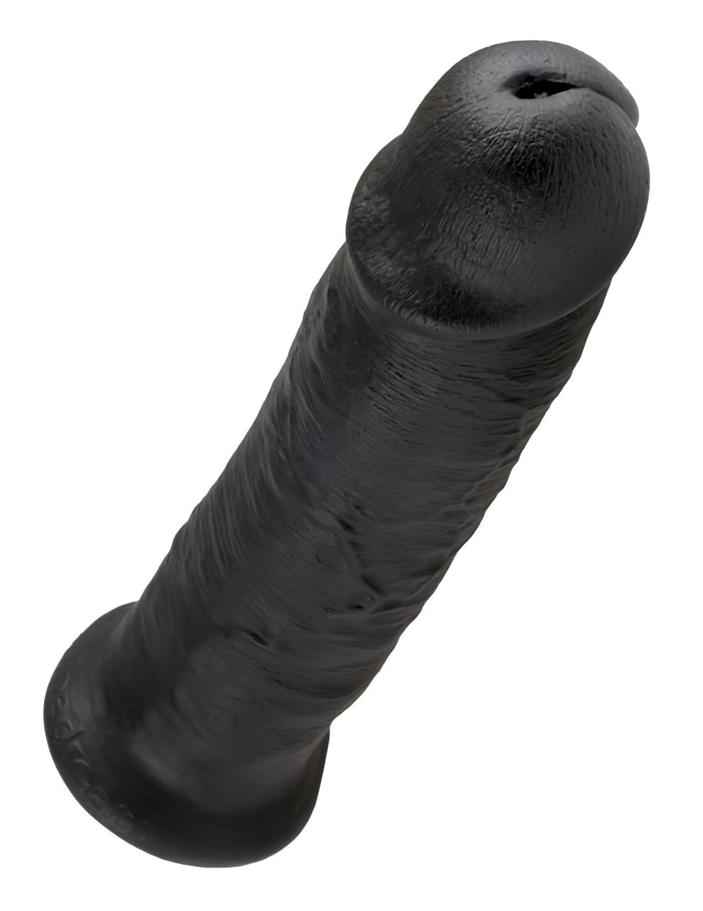 King Cock 10 - nagy tapadótalpas dildó (25cm) - fekete