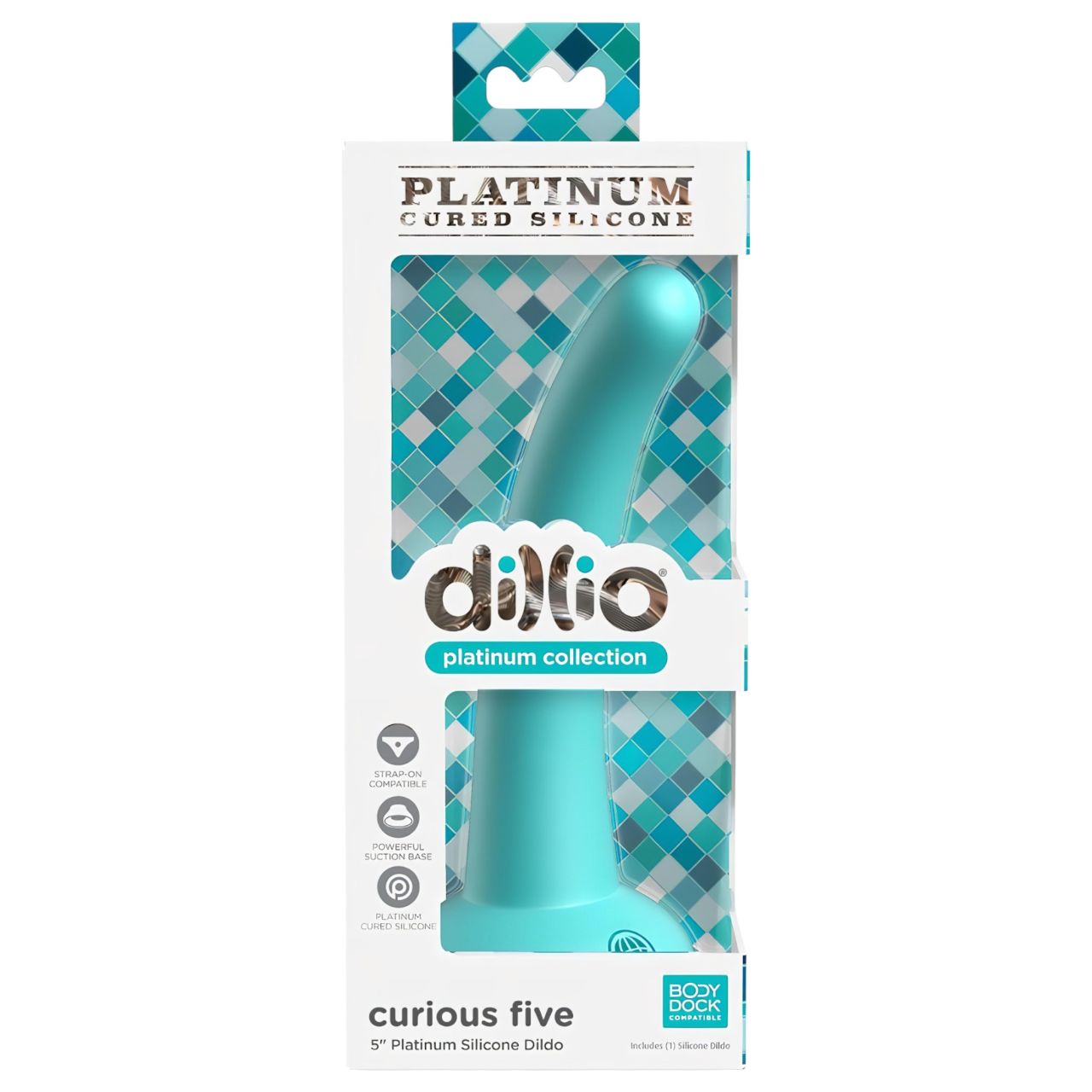 Dillio Curious Five - szilikon dildó (15cm) - türkiz Dillio Curious Five - szilikon dildó (15cm) - türkiz
