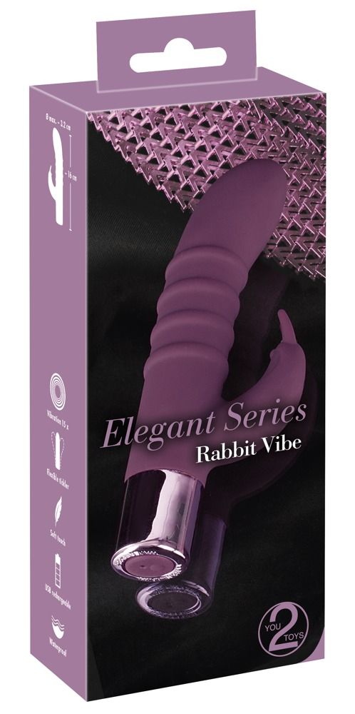 Rabbit Vibe - akkus csiklókaros G-pont vibrátor (lila)