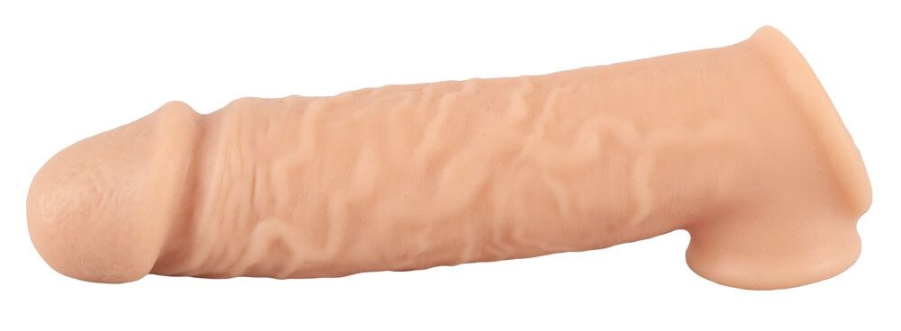 Realistixxx - heregyűrűs péniszköpeny - 16cm (natúr)