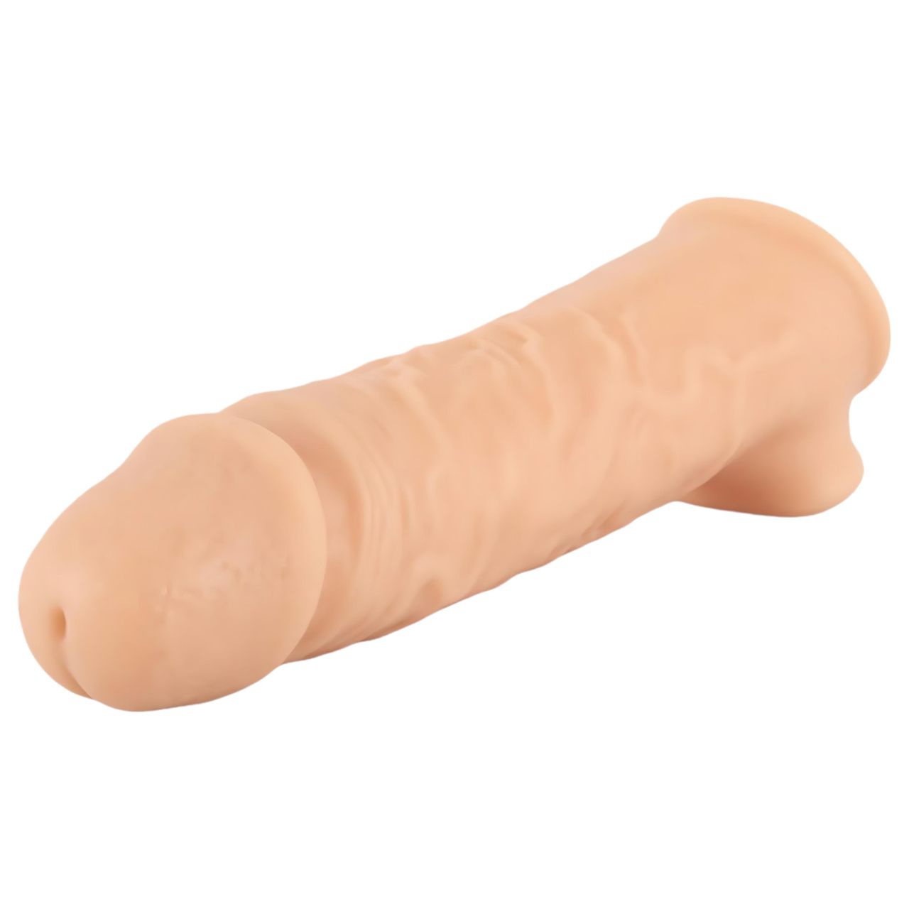 Realistixxx - heregyűrűs péniszköpeny - 16cm (natúr)