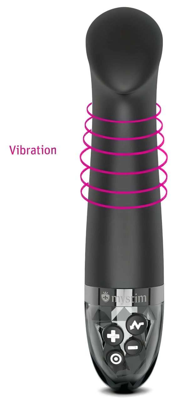 mystim Right on Ron E-Stim - elektro G-pont vibrátor (fekete) mystim Right on Ron E-Stim - elektro G-pont vibrátor (fekete)