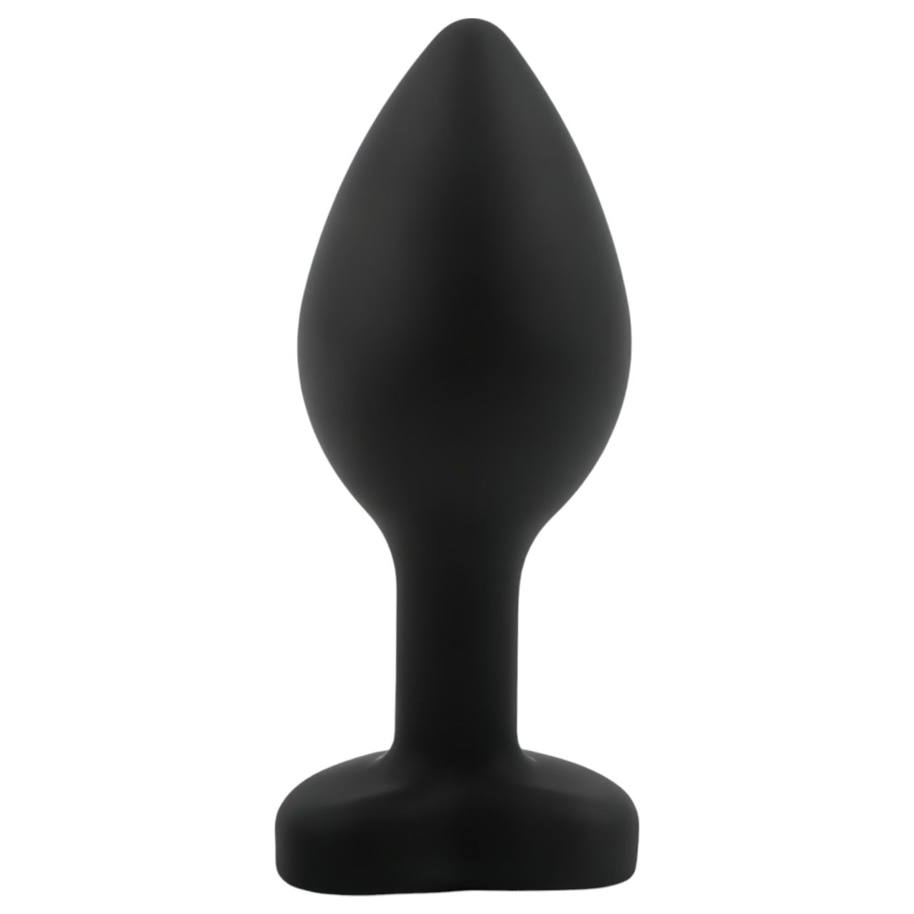 Sunfo - szilikon anál plug szív alakú kővel (fekete-fehér) Sunfo - szilikon anál plug szív alakú kővel (fekete-fehér)