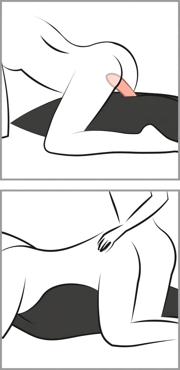 Liberator Humphrey - szexpárna dildótartó zsebbel (fekete) Liberator Humphrey - szexpárna dildótartó zsebbel (fekete)