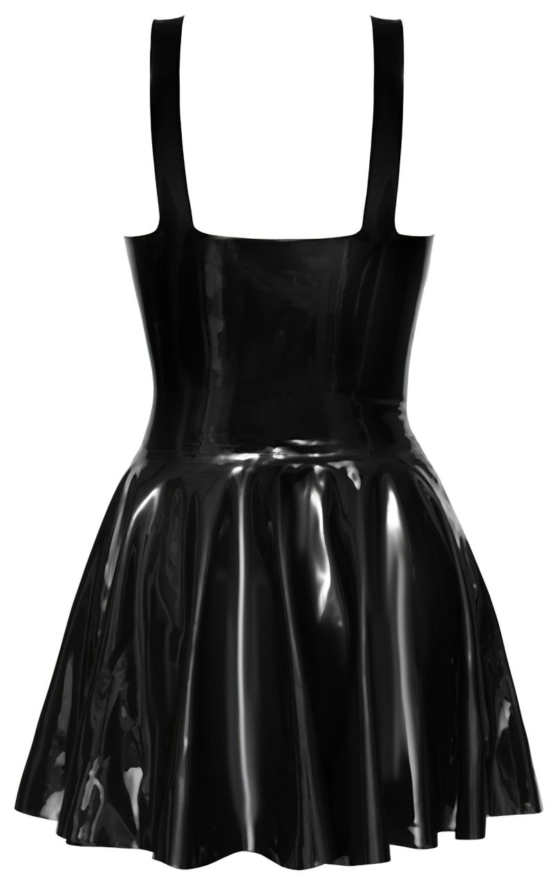 LATEX - miniruha fodros szoknyával (fekete) LATEX - miniruha fodros szoknyával (fekete)