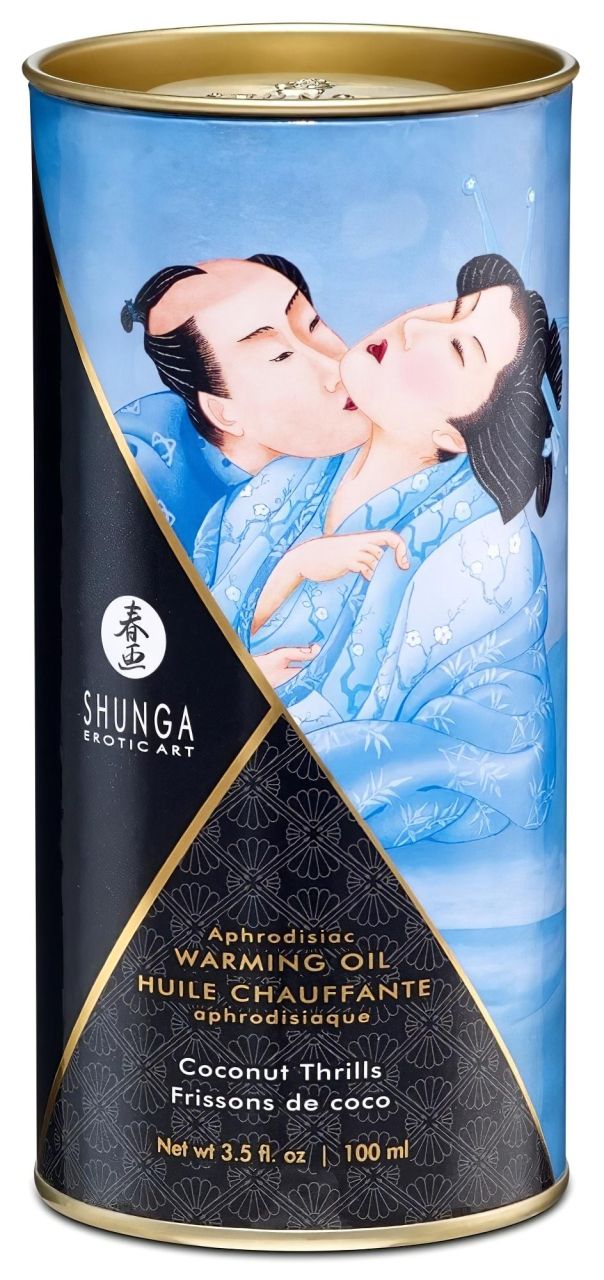 Shunga - melegítő masszázsolaj - kókusz (100ml)