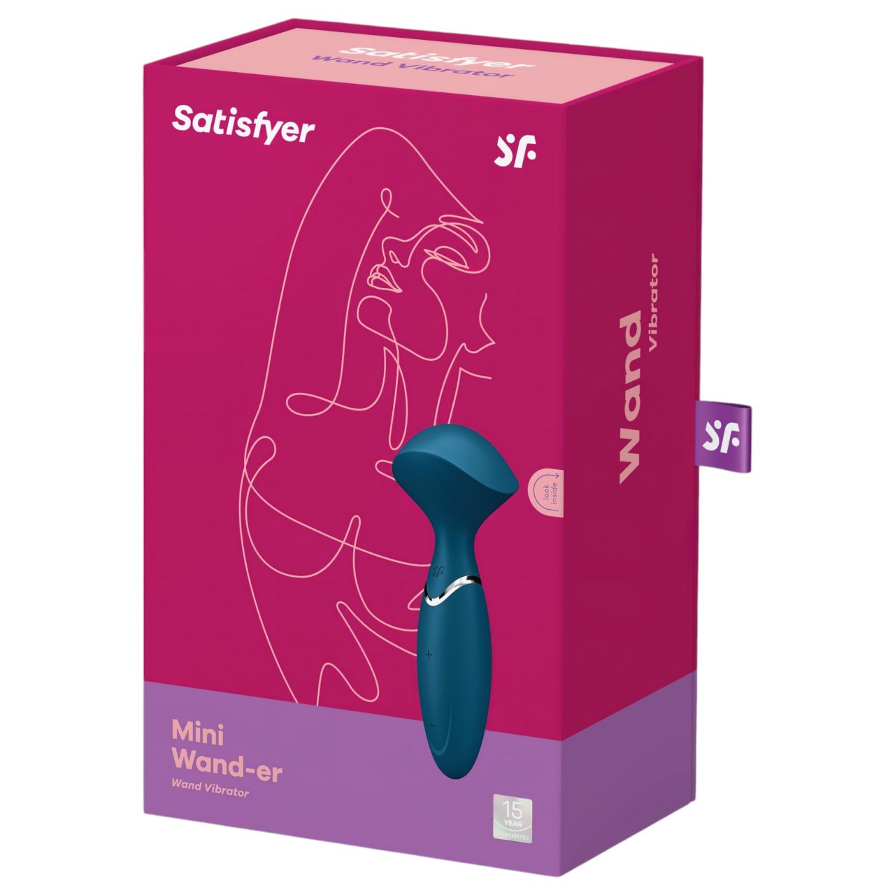 Satisfyer Mini Wand-er - akkus, vízálló masszírozó vibrátor (kék)