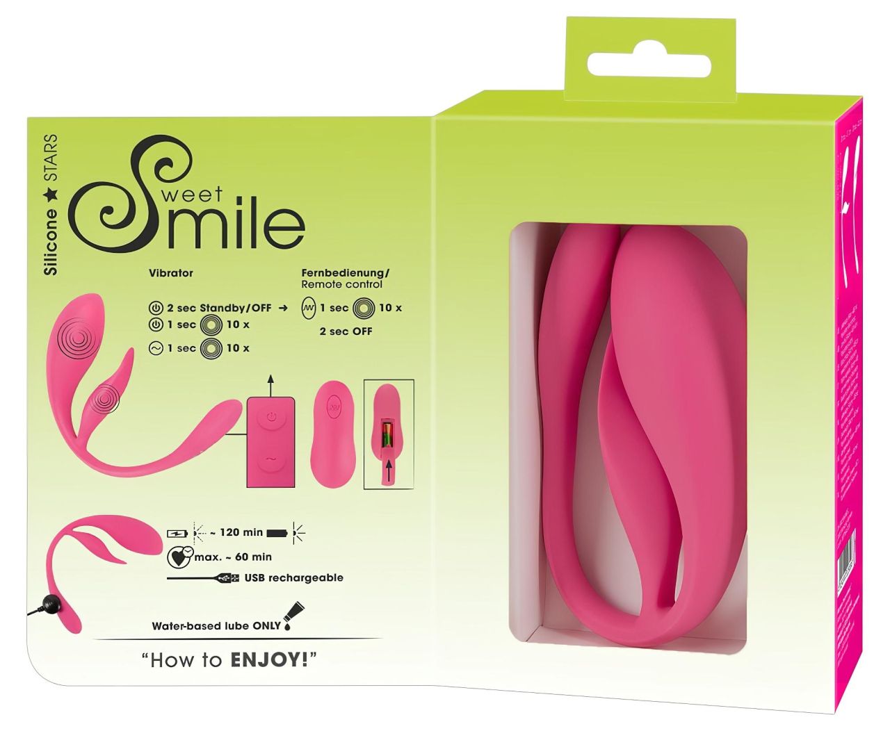 / SMILE - hordható akkus, rádiós vibrotojás (pink) / SMILE - hordható akkus, rádiós vibrotojás (pink)