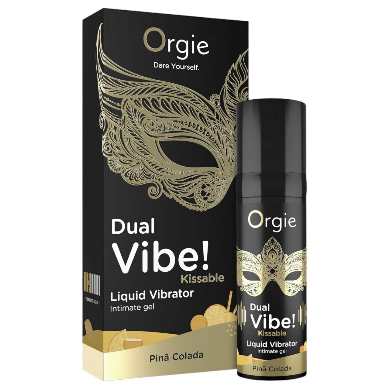 Orgie Dual Vibe! - folyékony vibrátor - Pinã Colada (15ml)