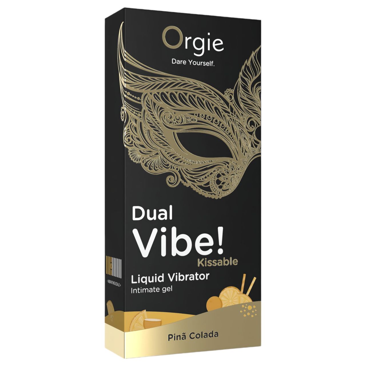 Orgie Dual Vibe! - folyékony vibrátor - Pinã Colada (15ml)