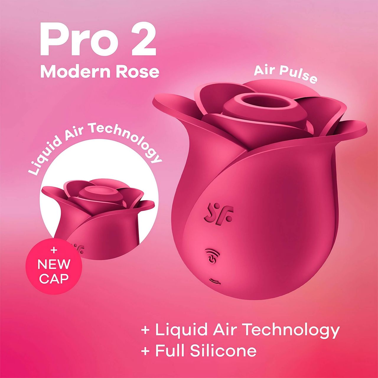 Satisfyer Pro 2 Rose Modern - léghullámos csiklóizgató (piros) Satisfyer Pro 2 Rose Modern - léghullámos csiklóizgató (piros)
