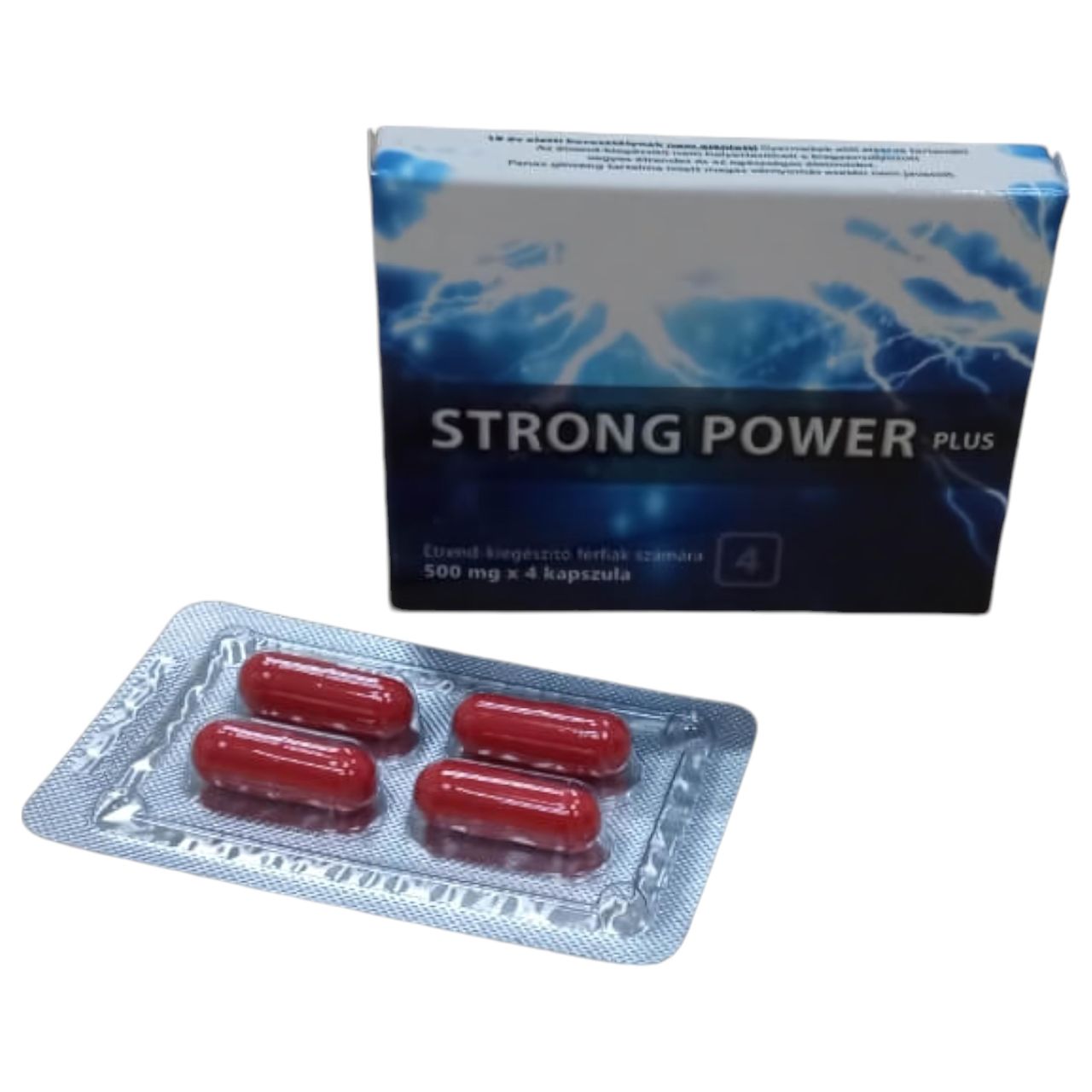 Strong Power Plus - étrend kiegészítő kapszula férfiaknak (4db) Strong Power Plus - étrend kiegészítő kapszula férfiaknak (4db)