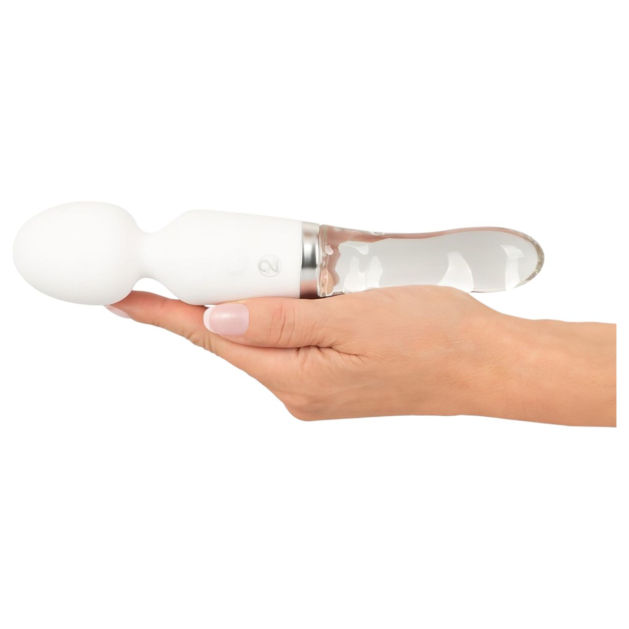 Liaison Wand - szilikon-üveg LED-es vibrátor (átlátszó) Liaison Wand - szilikon-üveg LED-es vibrátor (átlátszó)