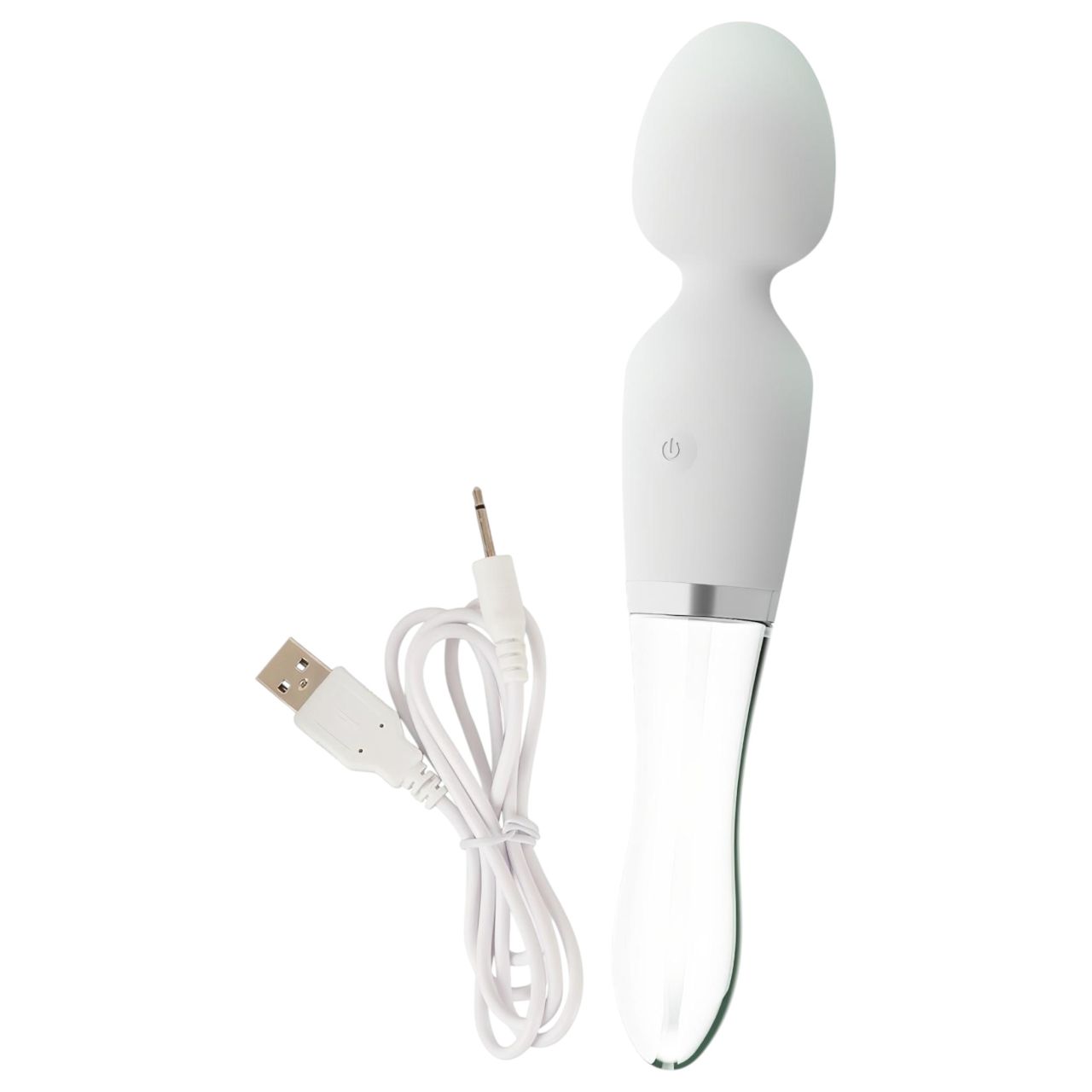 Liaison Wand - szilikon-üveg LED-es vibrátor (átlátszó) Liaison Wand - szilikon-üveg LED-es vibrátor (átlátszó)