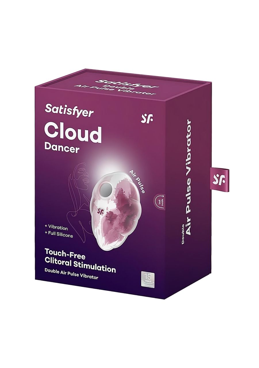 / Satisfyer Cloud Dancer - léghullámos csiklóizgató (pink-fehér)