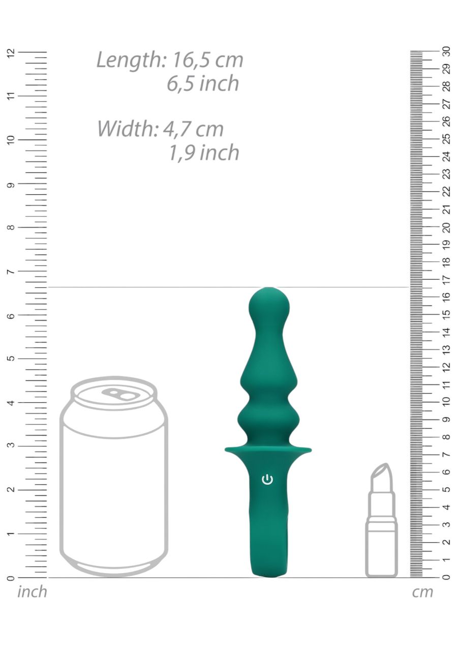 Loveline - akkus, gyöngyös anál vibrátor (zöld) Loveline - akkus, gyöngyös anál vibrátor (zöld)