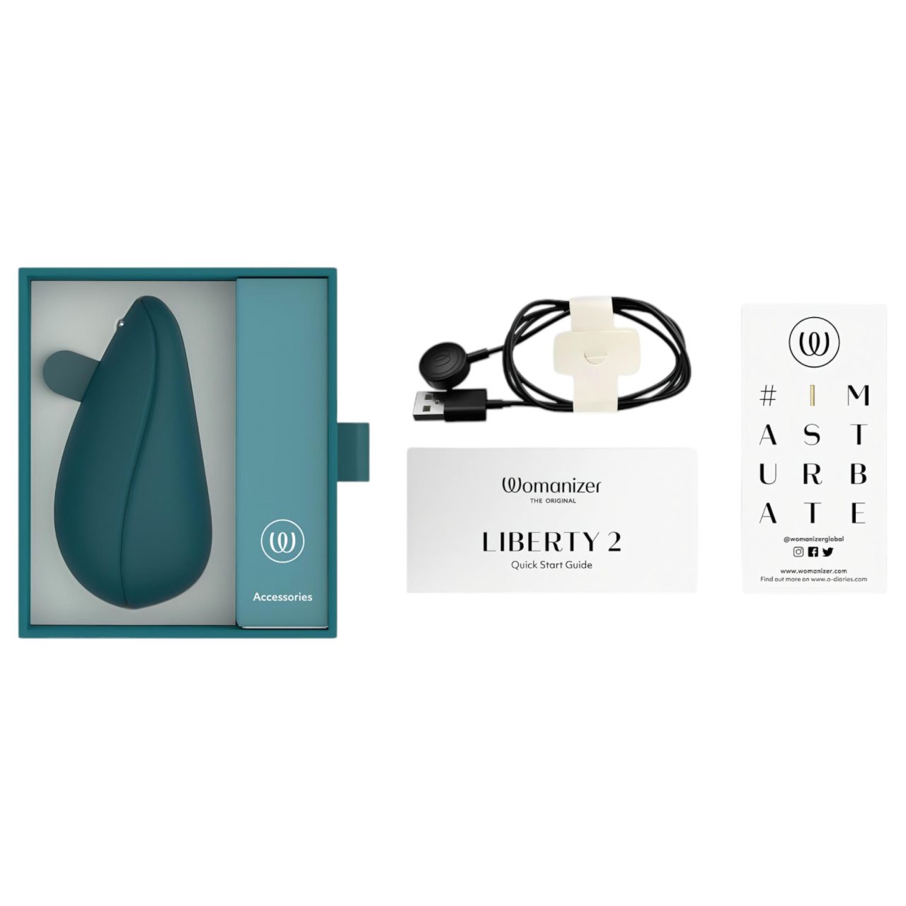 Womanizer Liberty 2 - akkus léghullámos csiklóizgató (sötét zöld) Womanizer Liberty 2 - akkus léghullámos csiklóizgató (sötét zöld)