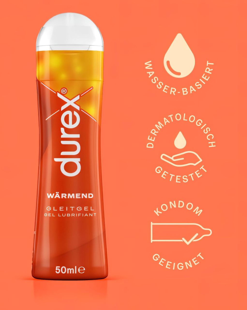 Durex Warming - melegítő hatású síkosító (50ml)