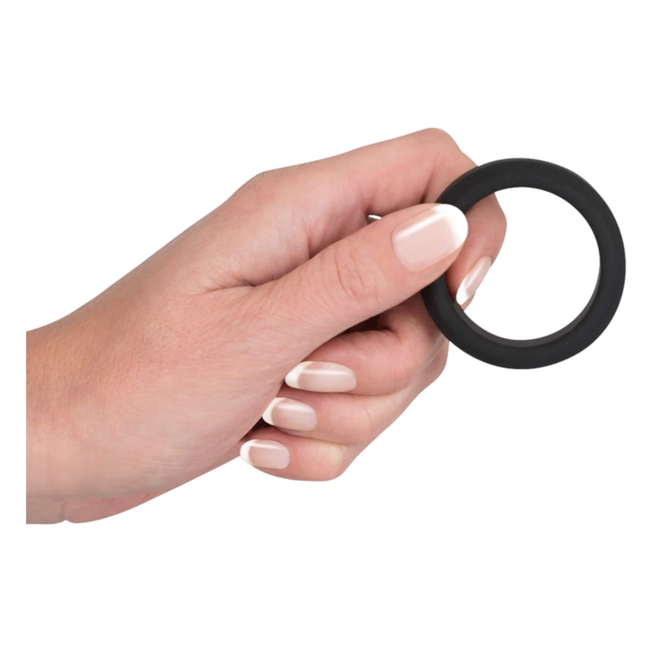 Black Velvet - vastagfalú péniszgyűrű (3,8cm) - fekete