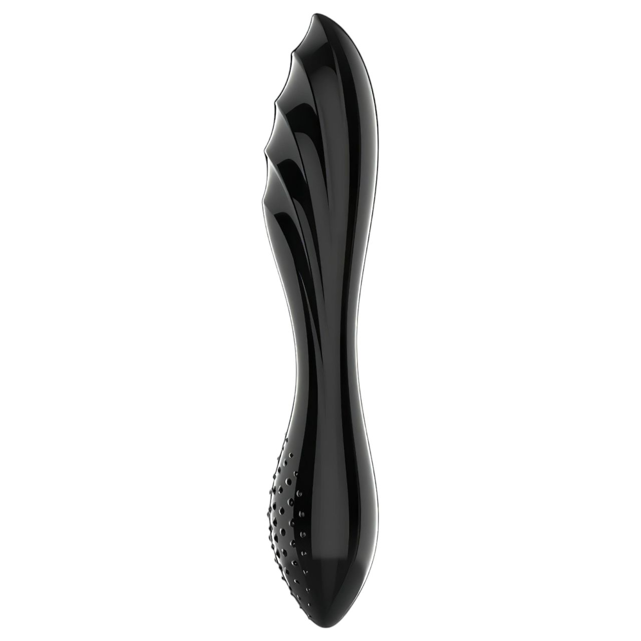 Satisfyer Dazzling Crystal 1 - kétvégű üveg dildó (fekete) Satisfyer Dazzling Crystal 1 - kétvégű üveg dildó (fekete)